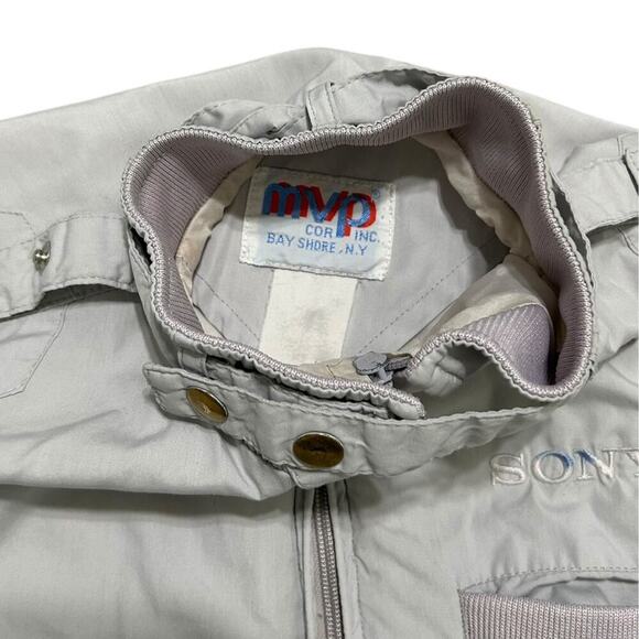 Sony  Vintage 80’s Embroidered Flight Promo Windbreaker Jacket - Picture 4 of 4